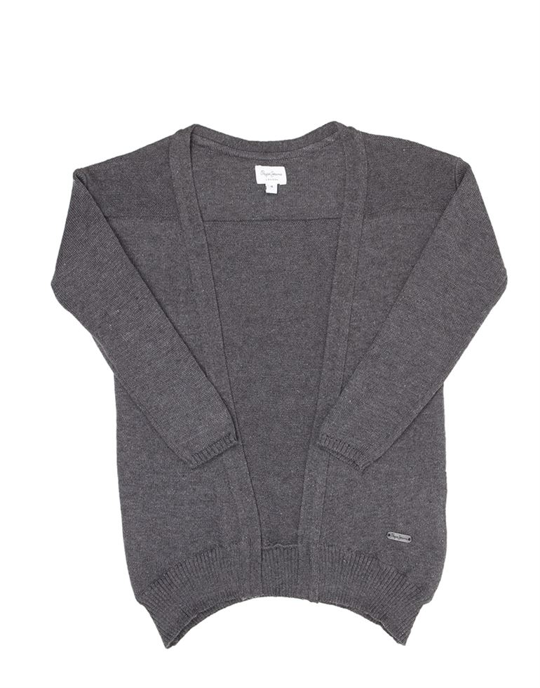 Pepe Jeans Girls Grey Solid Shrug